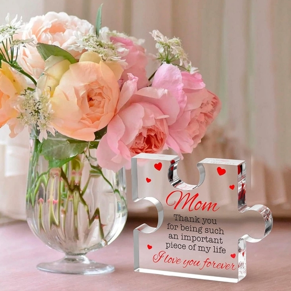 💙4/$20 MOM Acrylic Block Puzzel Piece - Picture 5 of 5